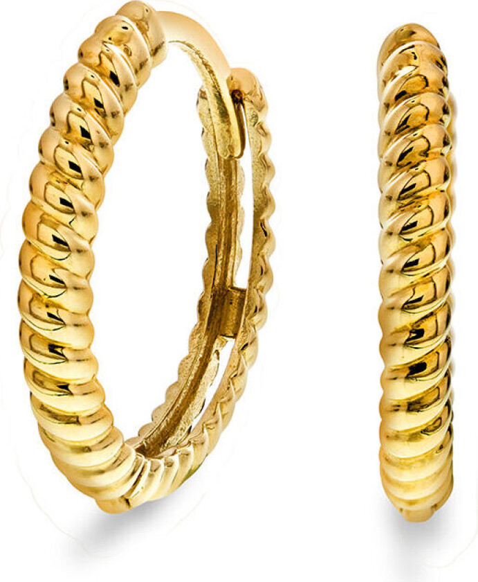 , Øreringer i 585 gult gull