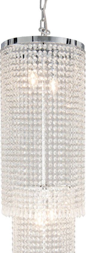 CR114 hengelampe med glassforheng, 210 cm høy