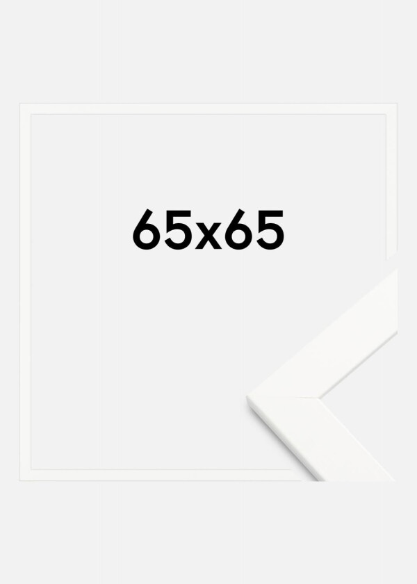 Ramme Trendline Akrylglass Hvit 65x65 Cm