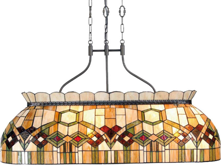 115 cm lang pendellampe Saavik - tiffanystil