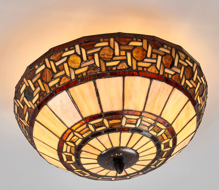 Wilma - taklampe i tiffanystil