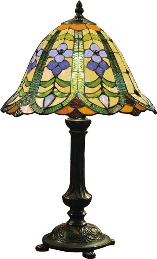 Blomstrende bordlampe Eleanor i Tiffany-stil