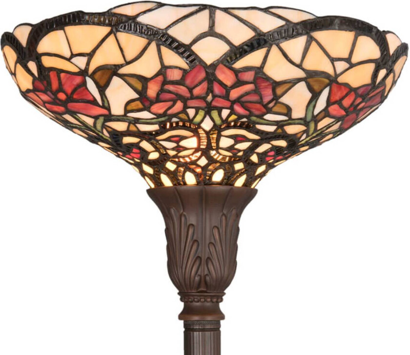 Vårlig stålampe Kayla i Tiffany-stil