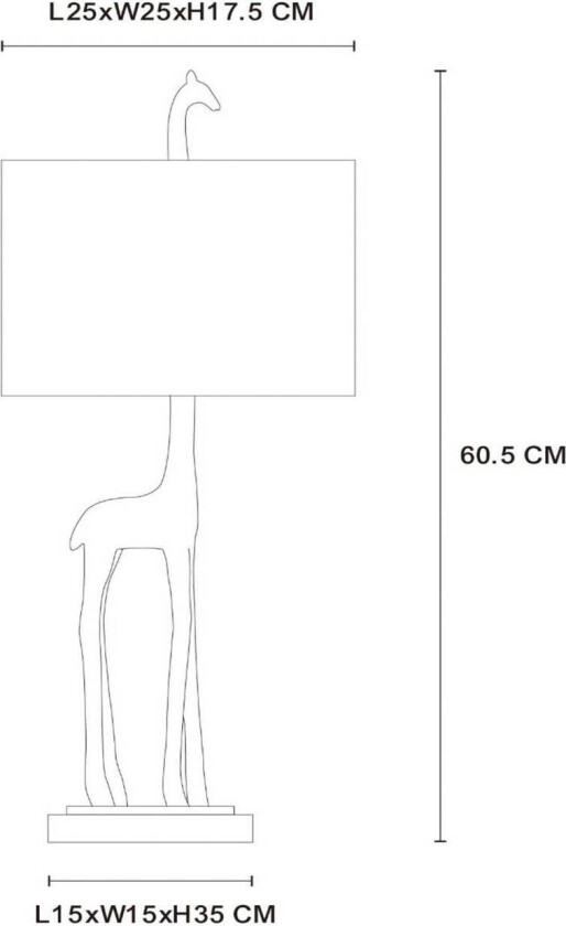 Extravaganza Miss Tall bordlampe, matt gull