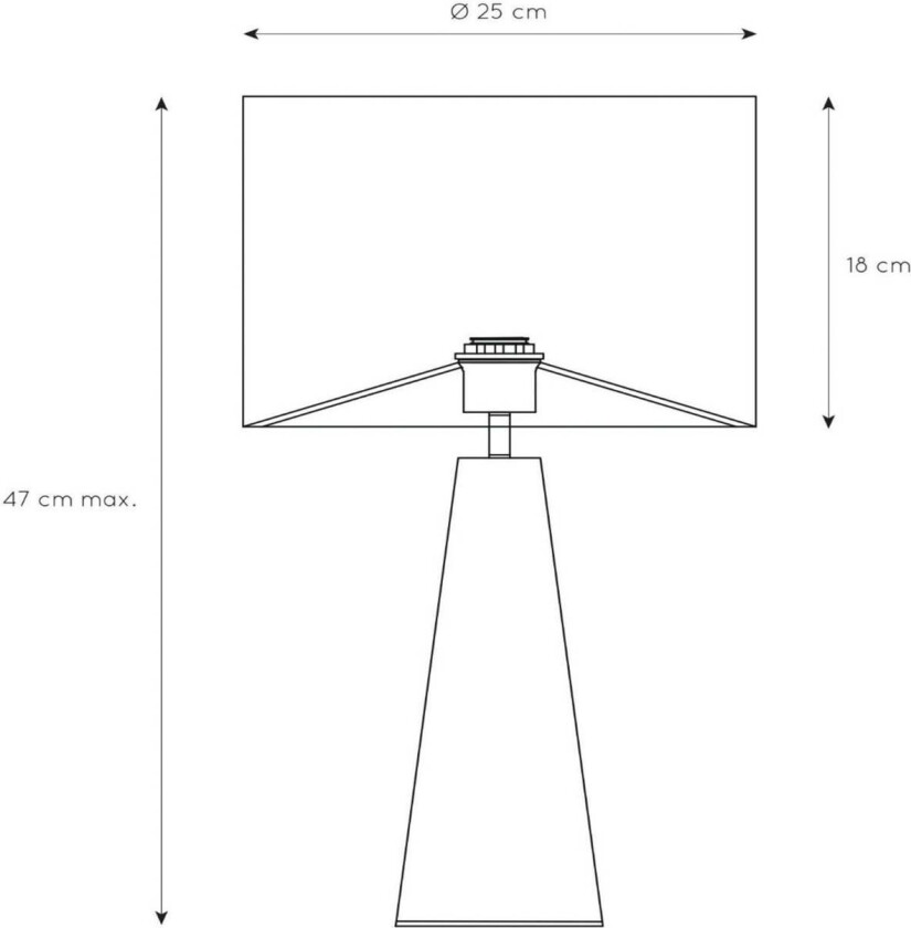 Extravaganza Velvet bordlampe, svart