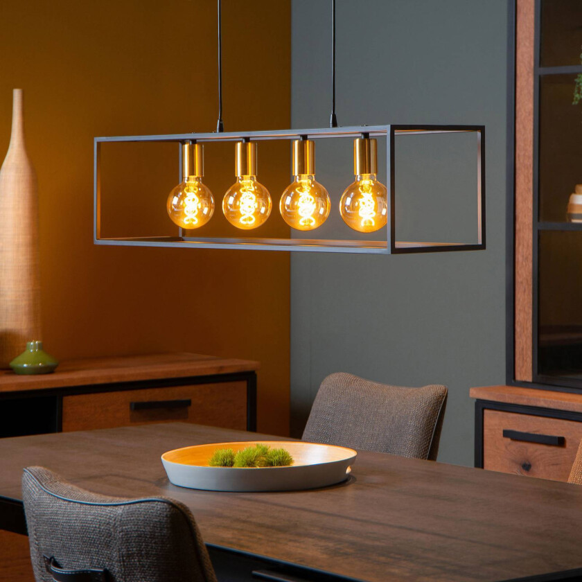 Ruben pendellampe med ramme, fire lys