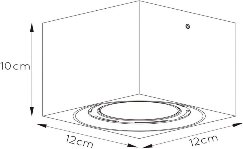 LED-takspotlight Fedler kantet svart