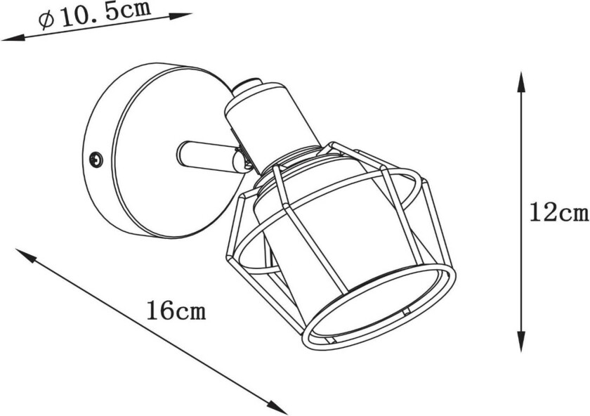 Nila takspotlight, enkeltflamme