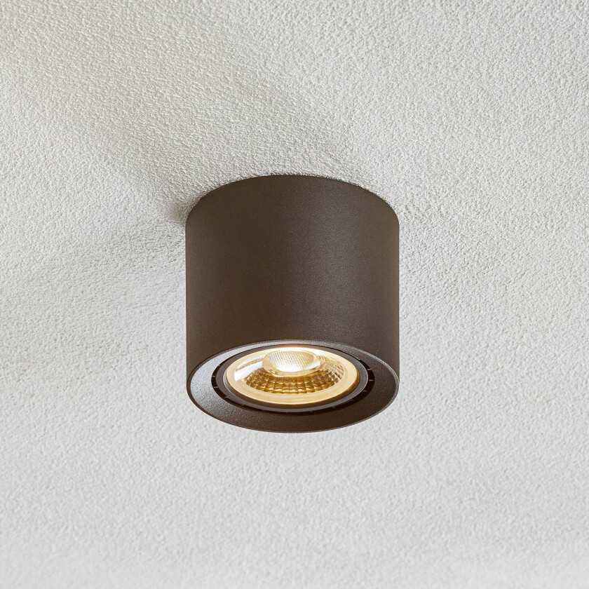 LED-taklampe Fedler dim til varm, svart