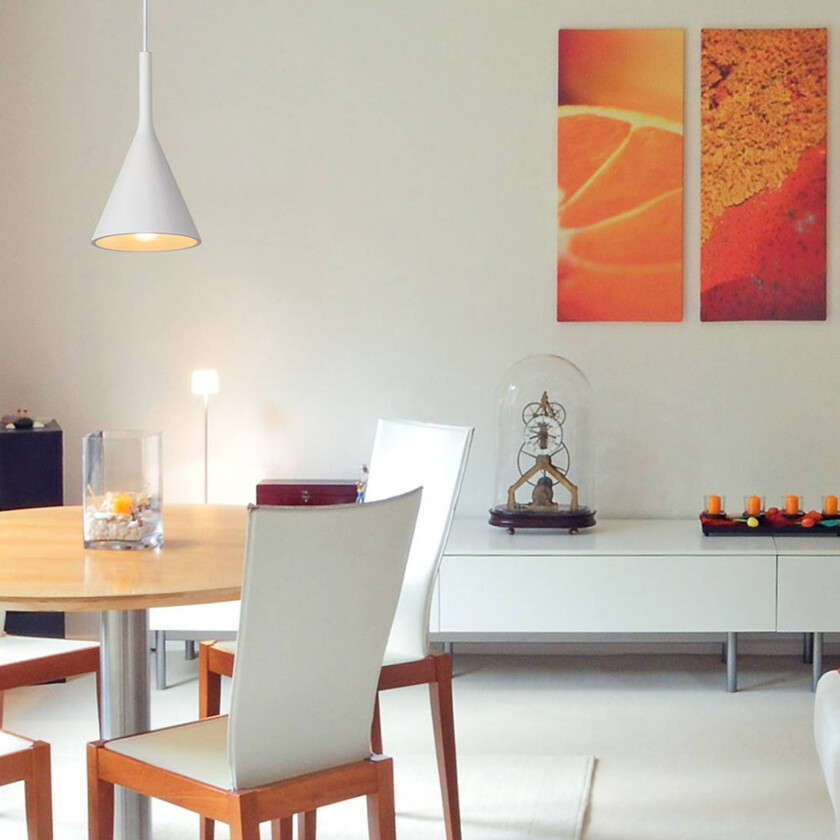 Gipsy konisk pendellampe i gips