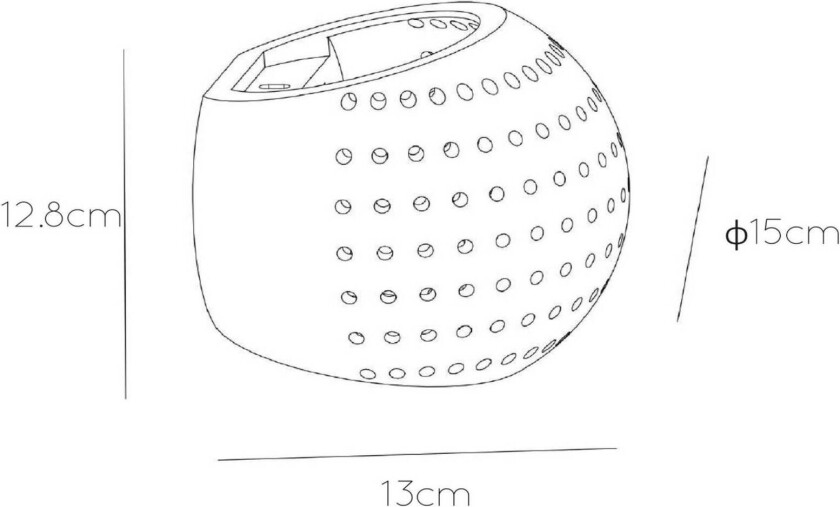 Gipsy-vegglampe laget av gips