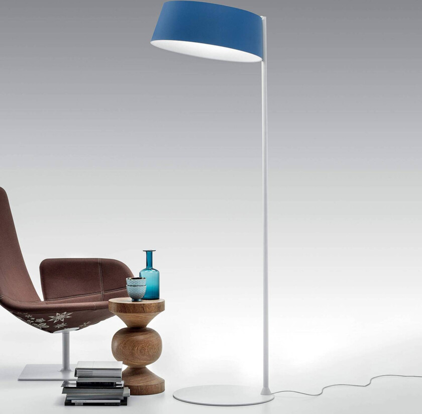 Oxygen_FL2 LED-gulvlampe, azurblå