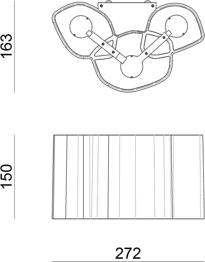 Honey LED-vegglampe 27,2 cm