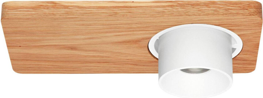 Beebo S LED-taklampe, lys eik