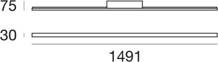 Xilema W2 LED-vegglampe med indirekte lys
