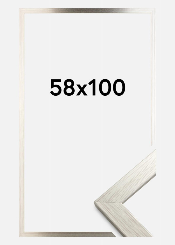 Ramme Silver Wood 58x100 Cm