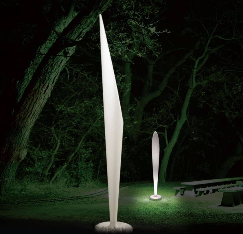 Designer-gulvlampe Peggy for utebruk, GU10