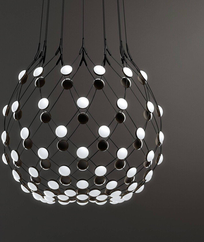 Mesh pendellampe Ø 80 cm 5 m oppheng