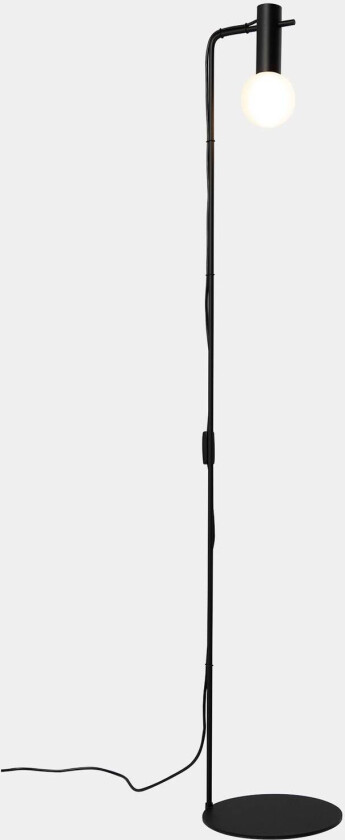 Nude Single Curved gulvlampe svart