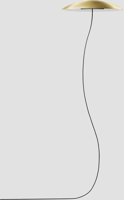 Noway Single LED-gulvlampe buet, gull