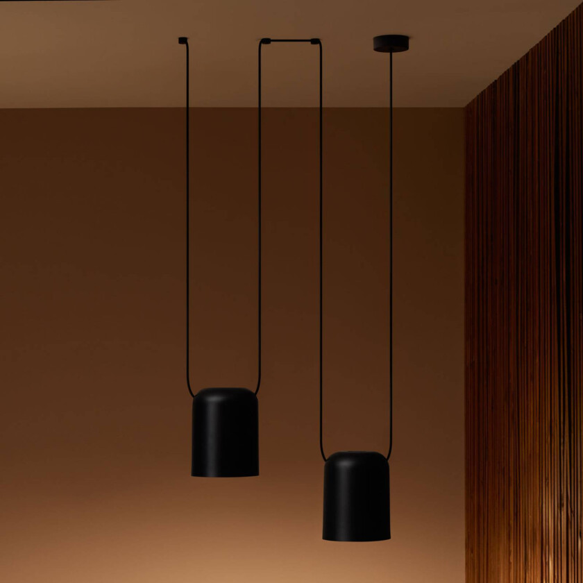 Attic Double sylinder Ø 15cm svart