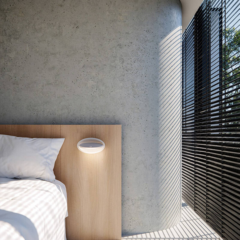 Ely innfelt LED-vegglampe med touchdimmer