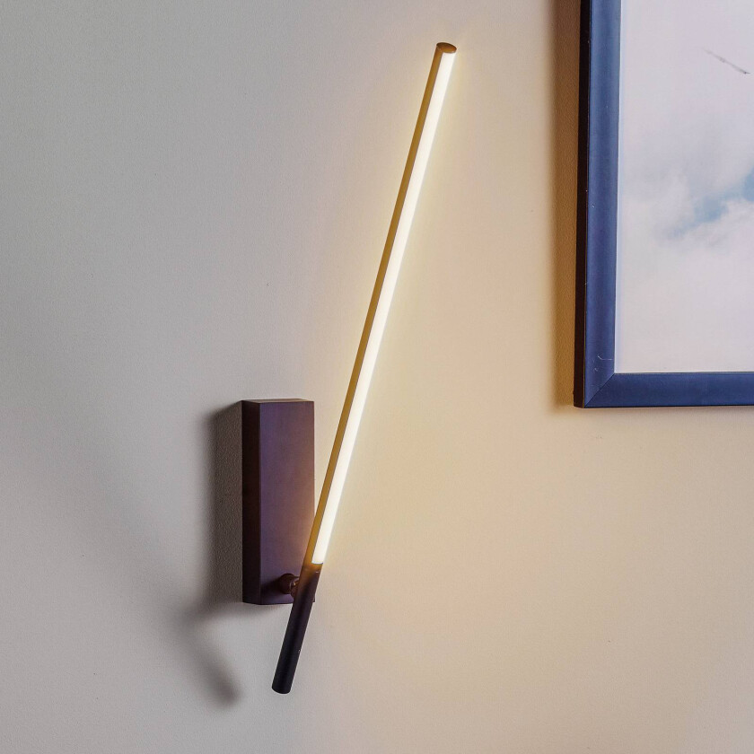 Tubs LED-vegglampe, dreie- og roterbar