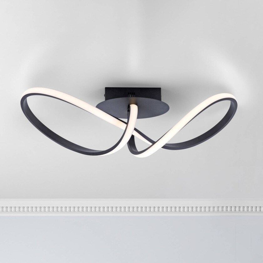 Maria LED-taklampe, dimbar, svart