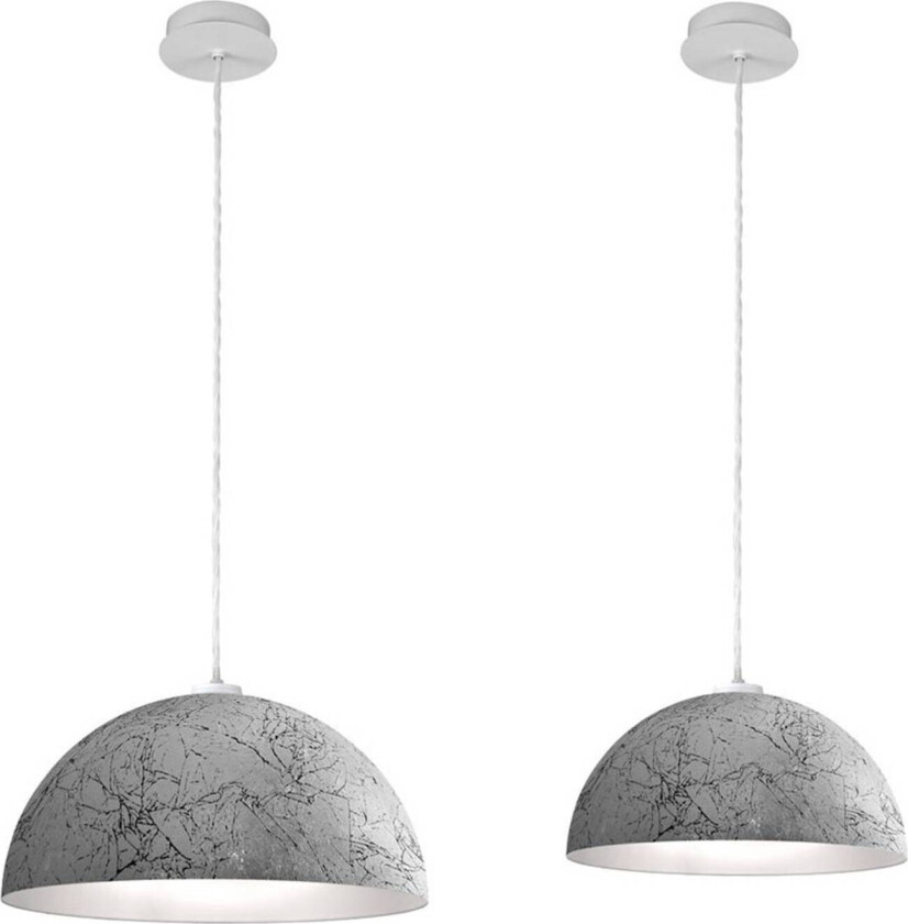 Hengelampe Cult Vintage, sølv, Ø 40 cm