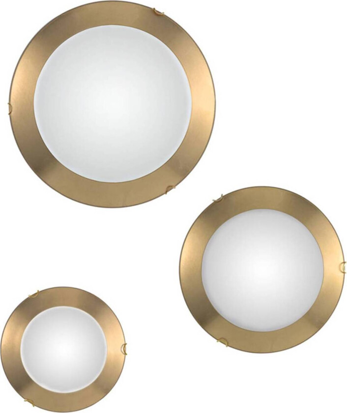 Kolarz Moon Leaf vegglampe, gull, Ø 50 cm