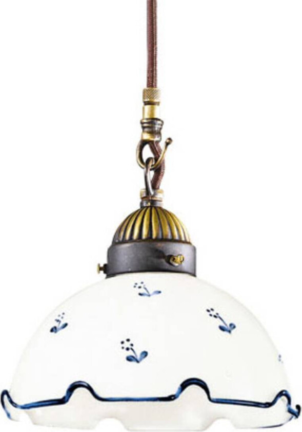 Hengelampe Nonna blomster Ø 20 cm 1 lys blå