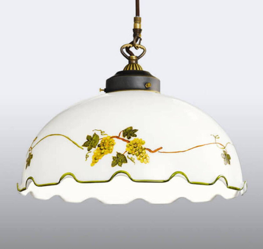 Nonna - hengelampe med druemotiv, håndmalt