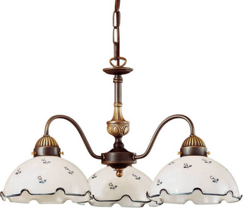 Sjarmerende hengelampe Nonna hvit blå