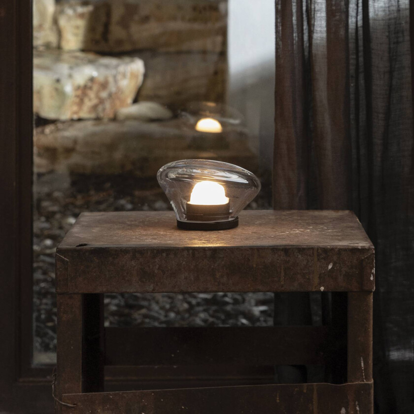 Agua LED-bordlampe Ø13cm klar glass