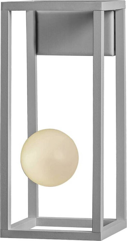 Abachina LED-vegglampe 1 lysk IP44 hvit