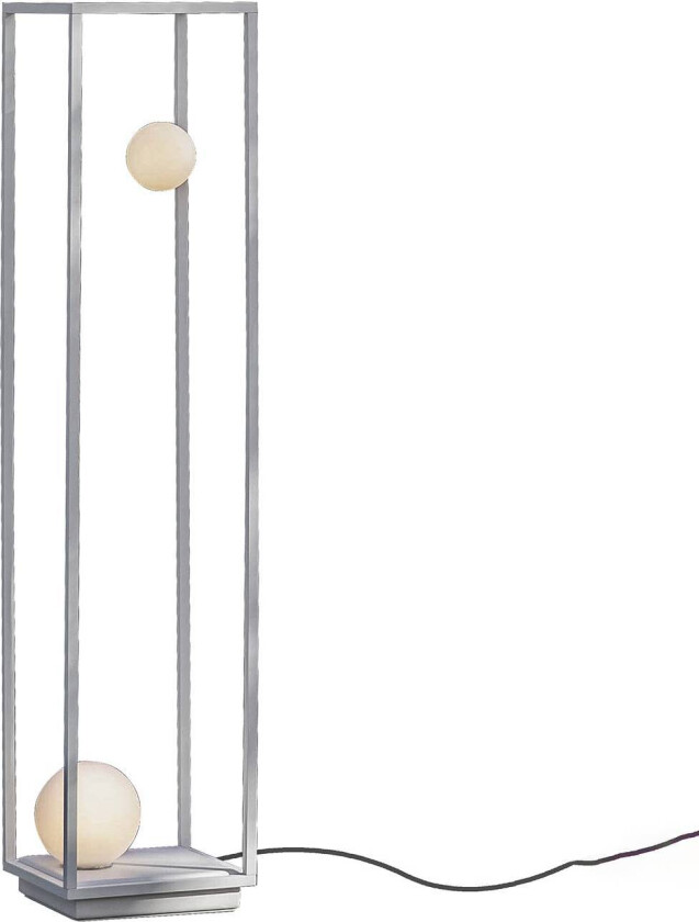 Abachina LED-gulvlampe med 2 lys, hvit, 103 cm