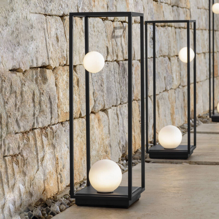 Abachina LED-gulvlampe IP65 103cm svart