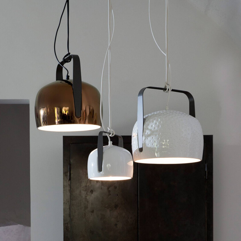 Bag - hvit hengelampe Ø 21 cm, glatt