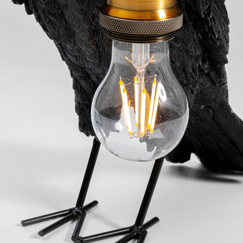 Animal Crow bordlampe i form av en kråke