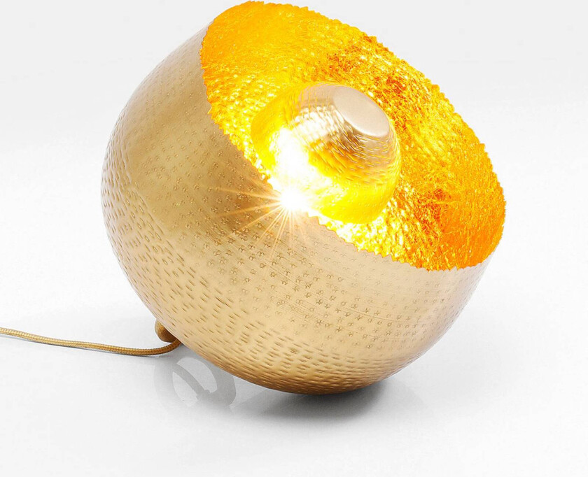 KARE Apollon bordlampe matt gull Ø 28 cm