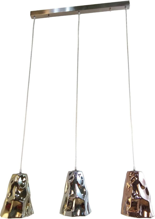 KARE Crumble Dining Tricolore hengende lampe 99 cm lang