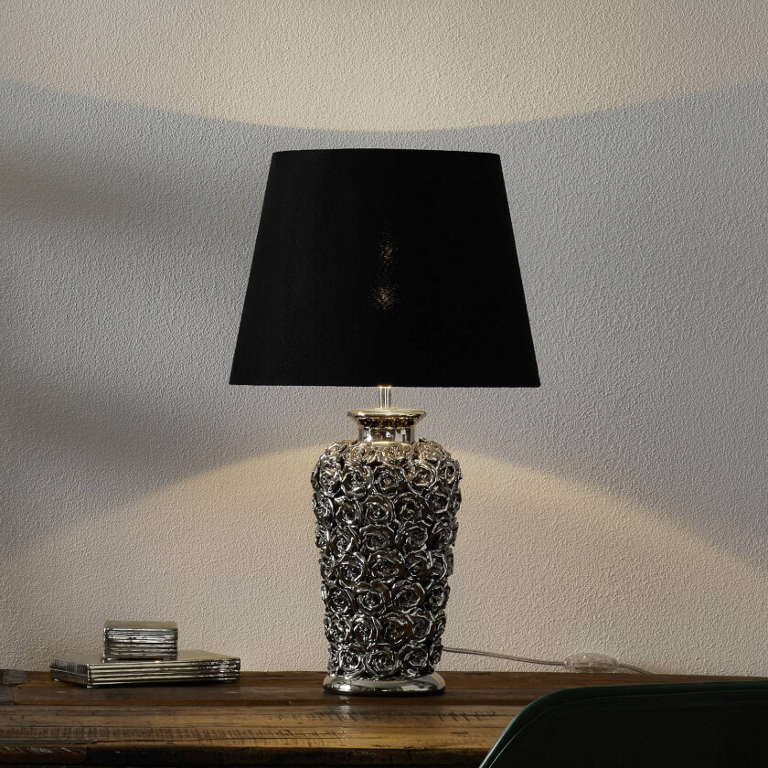 Rose Multi - bordlampe med roseblomst