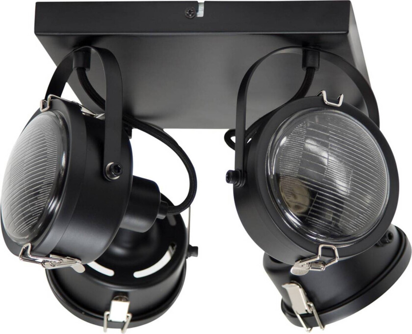 Kvadratisk taklampe Satellite i svart