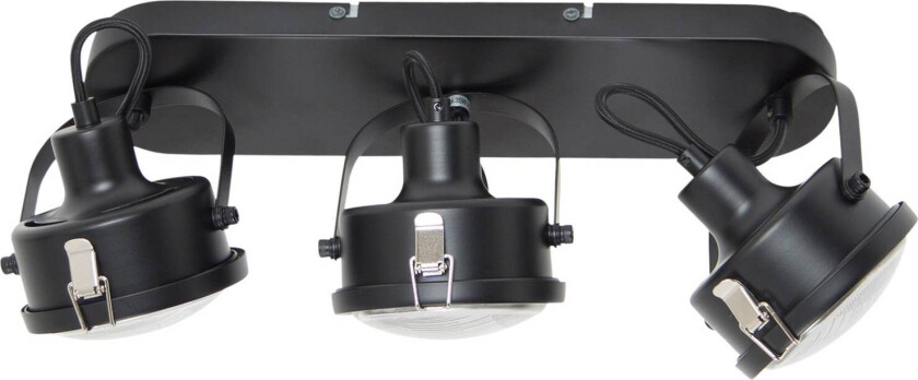 Satellite industriell taklampe i svart