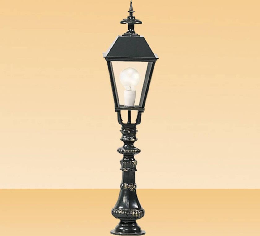 Leipzig - klassisk stibelysning, svart