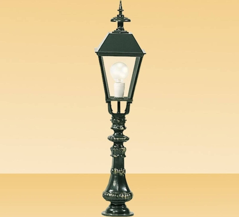 Leipzig - klassisk stibelysning, grønn