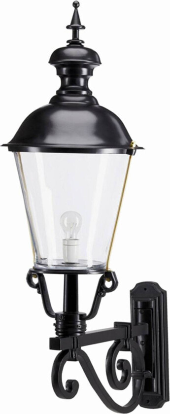 NOTARIS L - Vegglampe for utendørs bruk, svart