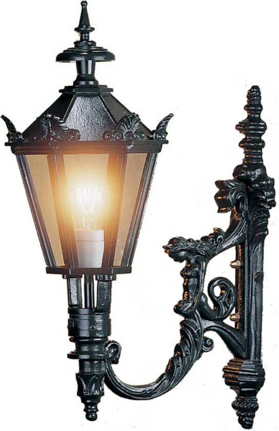 Diana utendørs vegglampe, svart