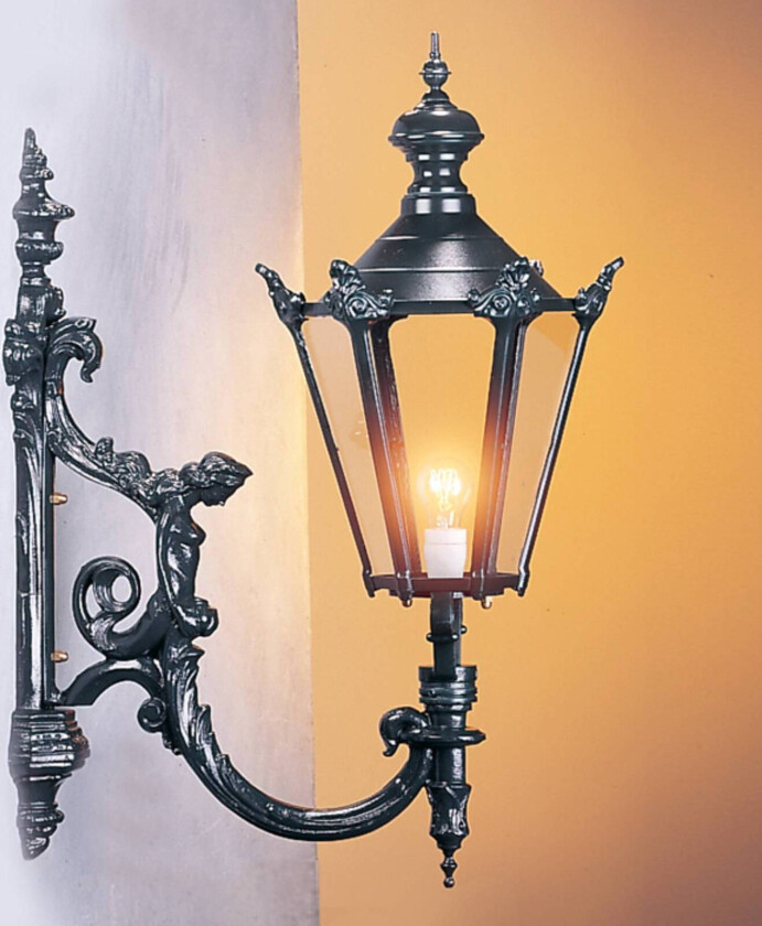 Charles utendørs vegglampe, svart