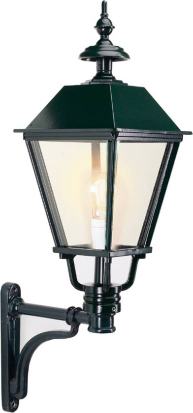 Klassisk utendørs vegglampe Eemnes, svart